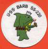 uss barb ss 220 submarine coffee mug patch
