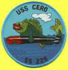 uss cero ss 225 submarine coffee mug patch