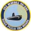 uss bluegill ss 242 submarine coffee mug patch