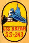 uss bream ss 243 submarine coffee mug patch