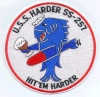 uss harder ss 257 submarine patch coffee mug