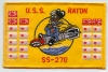 uss raton ss 270 submarine coffee mug patch