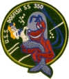 uss dogfish ss 350 submarine coffee mug patch