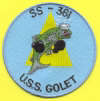 uss golet ss 361 submarine coffee mug patch ss 361 uss golet