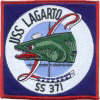 uss lagarto ss 371 submarine coffee mug patch