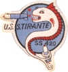 uss tirante ss 420 submarine coffee mug patch