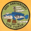 uss torsk ss 423 submarine coffee mug patch
