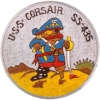 uss corsair ss 435 submarine coffee mug patch