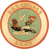 uss cutlass ss 478 submarine coffee mug patch