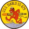 uss diablo ss 479 submarine coffee mug patch