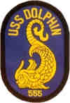 uss dolphin ss 555 submarine coffee mug patch
