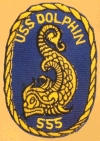uss dolphin ss 555 submarine coffee mug patch