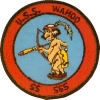 uss wahoo ss 565 submarine coffee mug patch