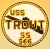 uss trout ss 566 submarine coffee mug patch