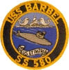 uss barbel ss 580 submarine coffee mug patch