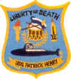 uss patrick henry ssbn 599 submarine coffee mug patch