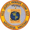 uss james monroe ssbn 622 submarine coffee mug patch