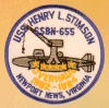 uss henry l stimson ssbn 655 submarine coffee mug patch