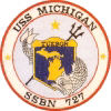 uss michigan ssbn 727 submarine coffee mug patch