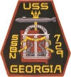 uss georgia ssbn 729 submarine coffee mug patch