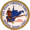 uss west virginia ssbn 736 submarine coffee mug patch