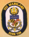 uss maryland ssbn 738 submarine coffee mug patch
