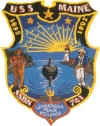 uss maine ssbn 741 submarine coffee mug patch