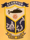 uss scorpion ssn 589 submarine coffee mug patch