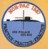 uss pollack ssn 603 submarine coffee mug patch