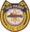 uss pargo ssn 650 submarine coffee mug patch