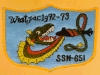 uss queenfish ssn 651 submarine coffee mug patch
