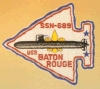 uss baton rouge ssn 689 submarine coffee mug patch