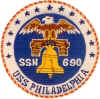 uss philadelphia ssn 690 submarine coffee mug patch