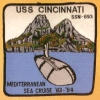 uss cincinnati ssn 693 submarine coffee mug patch