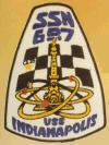 uss indianapolis ssn 697 submarine coffee mug patch