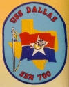 uss dallas ssn 700 submarine coffee mug patch