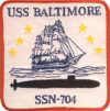 uss baltimore ssn 704 submarine coffee mug patch