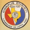 uss corpus christi ssn 705 submarine coffee mug patch