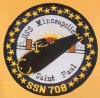uss minneaplois st. paul ssn 708 submarine coffee mug patch