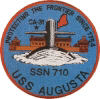 uss augusta ssn 710 submarine coffee mug patch