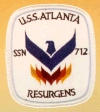 uss atlanta ssn 712 submarine coffee mug patch