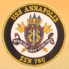 uss annapolis ssn 760 submarine coffee mug patch