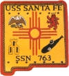 uss santa fe ssn 763 submarine coffee mug patch