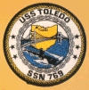 uss toledo ssn 769 submarine coffee mug patch